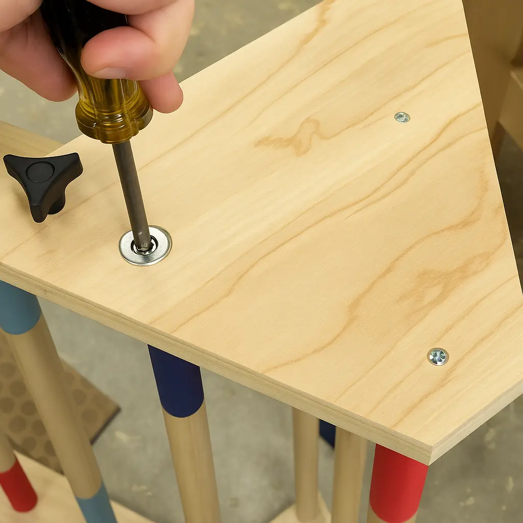 Testing folding mechanism